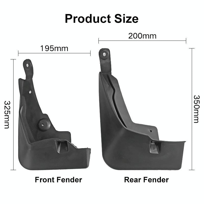 For Toyota Rav4 2019 4Pcs / Set Car Auto Soft Plastic Splash Flaps Fender Guard 4