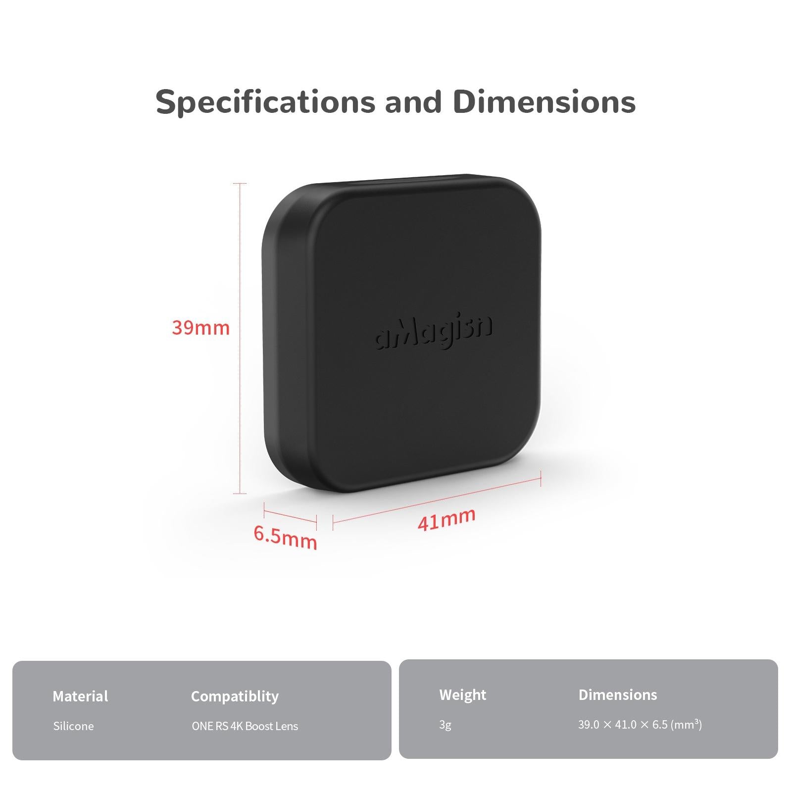 Enhanced Wide Angle Lens Cover for Insta360 one r - 4k 4