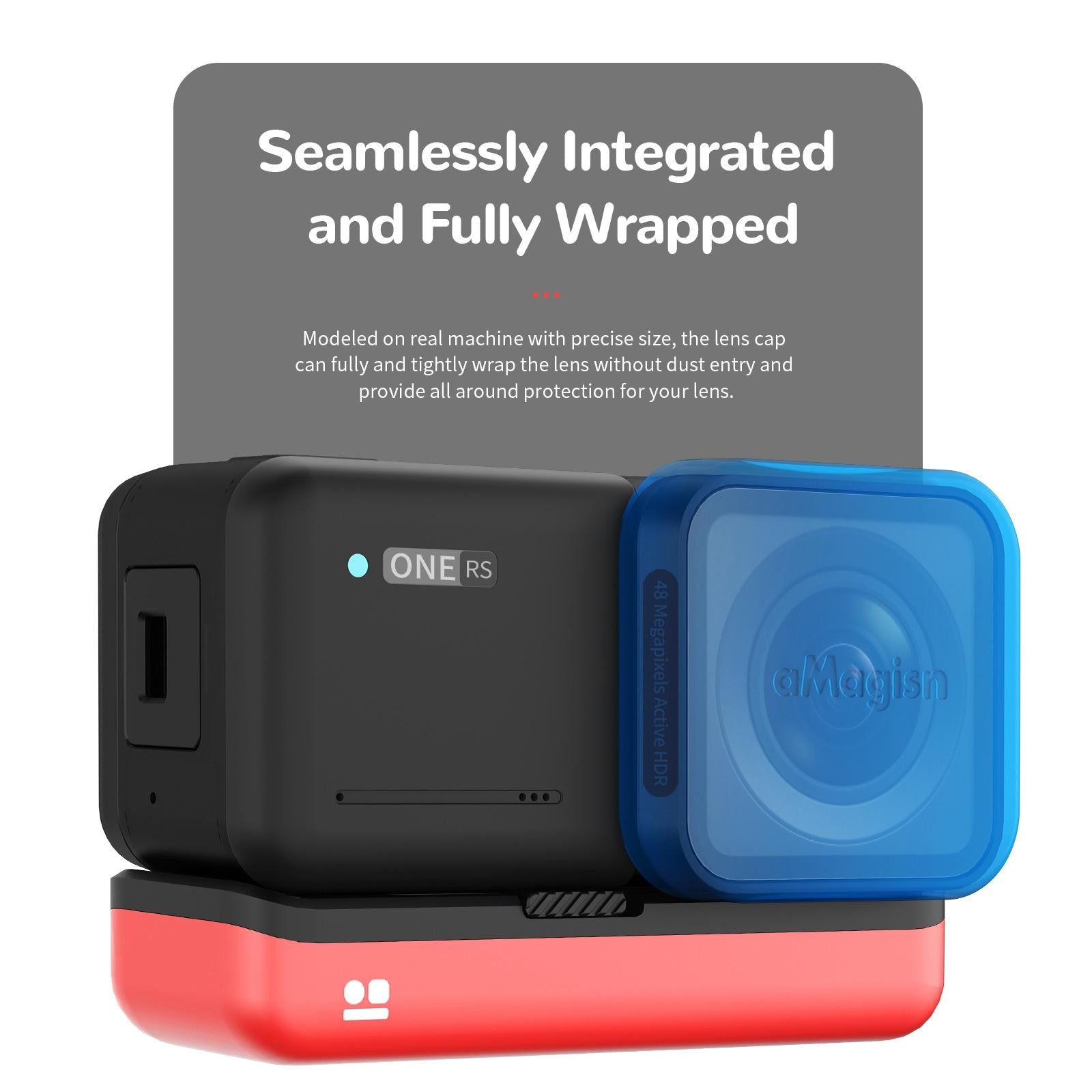 Enhanced Wide Angle Lens Cover for Insta360 one r - 4k 5