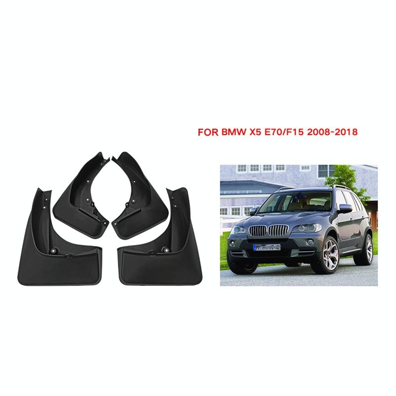 For Bmw X5 E70 F15 Normal Edition 2008-2018 4Pcs / Set Car Auto Soft Plastic Splash Flaps Fender Guard With Pedal 3