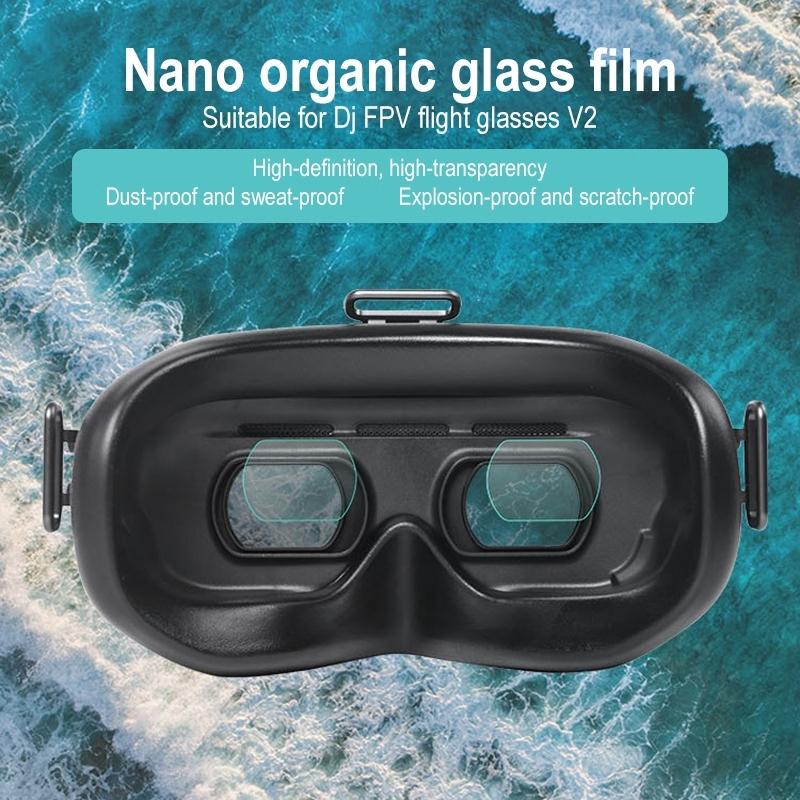 2-pack Nano Plexiglass Film for Dji Fpv Goggles V2 - Shatter Resistant & Anti-scratch 6