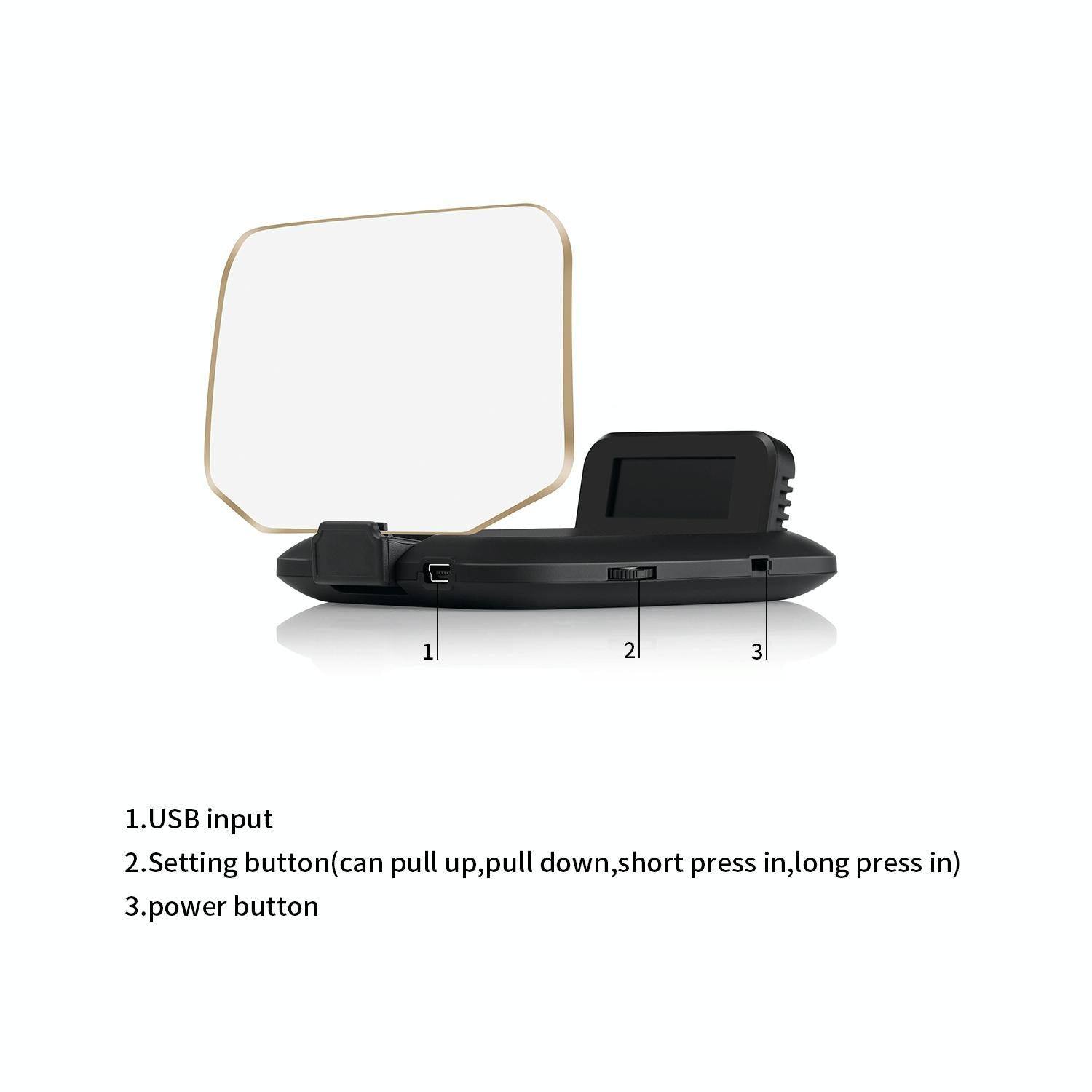 Car Hud Display Compass Speed Temp Voltage Alarm 11