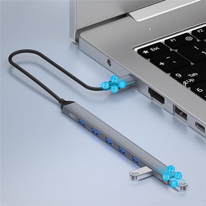7-Port Usb 3.0 / 2.0 Hub Expansion Dock Station 5