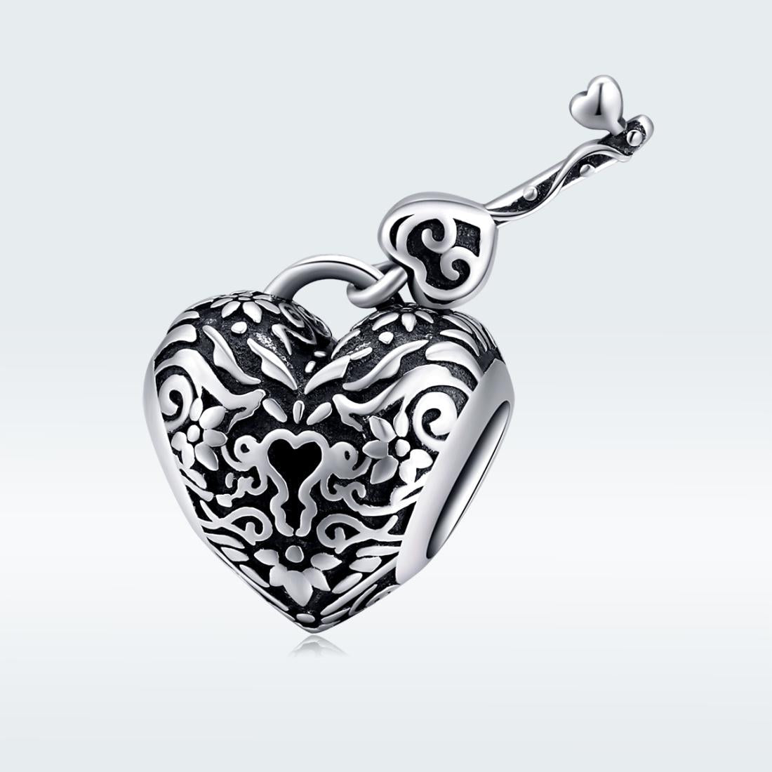 925 Sterling Silver Retro Heart Beaded Bracelet 3