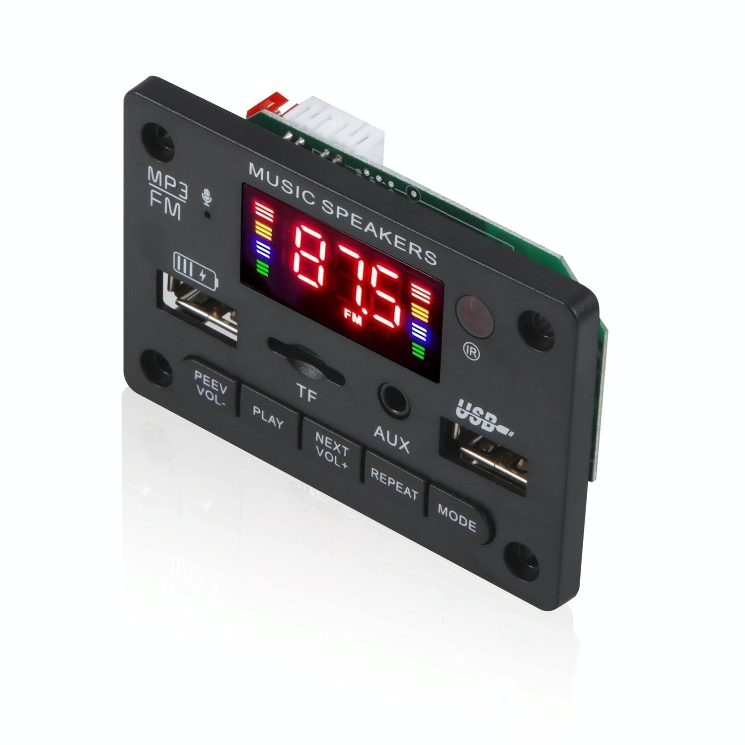 12V Car Mp3 Player Board With Bluetooth Fm Radio Usb - Remote Control Recording 3