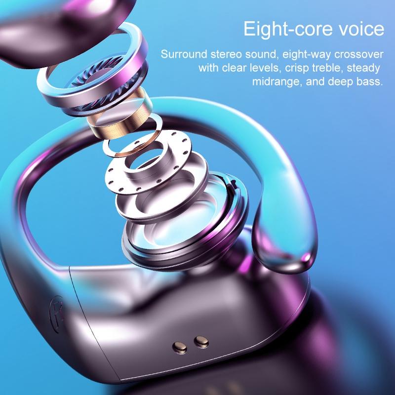 Wireless Bluetooth Earphones with Magnetic Charging Case & Digital Display 11