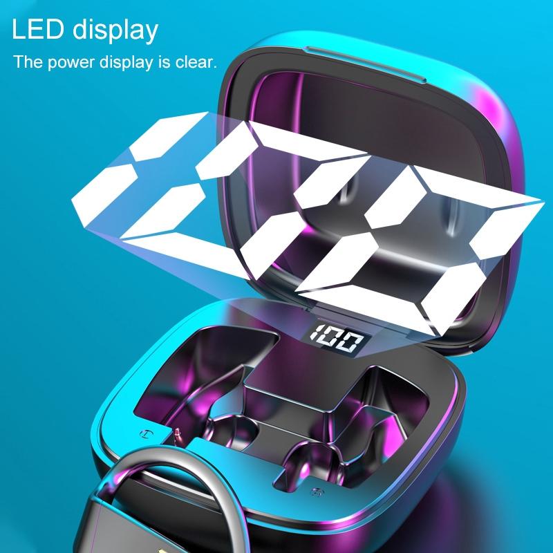 Wireless Bluetooth Earphones with Magnetic Charging Case & Digital Display 13