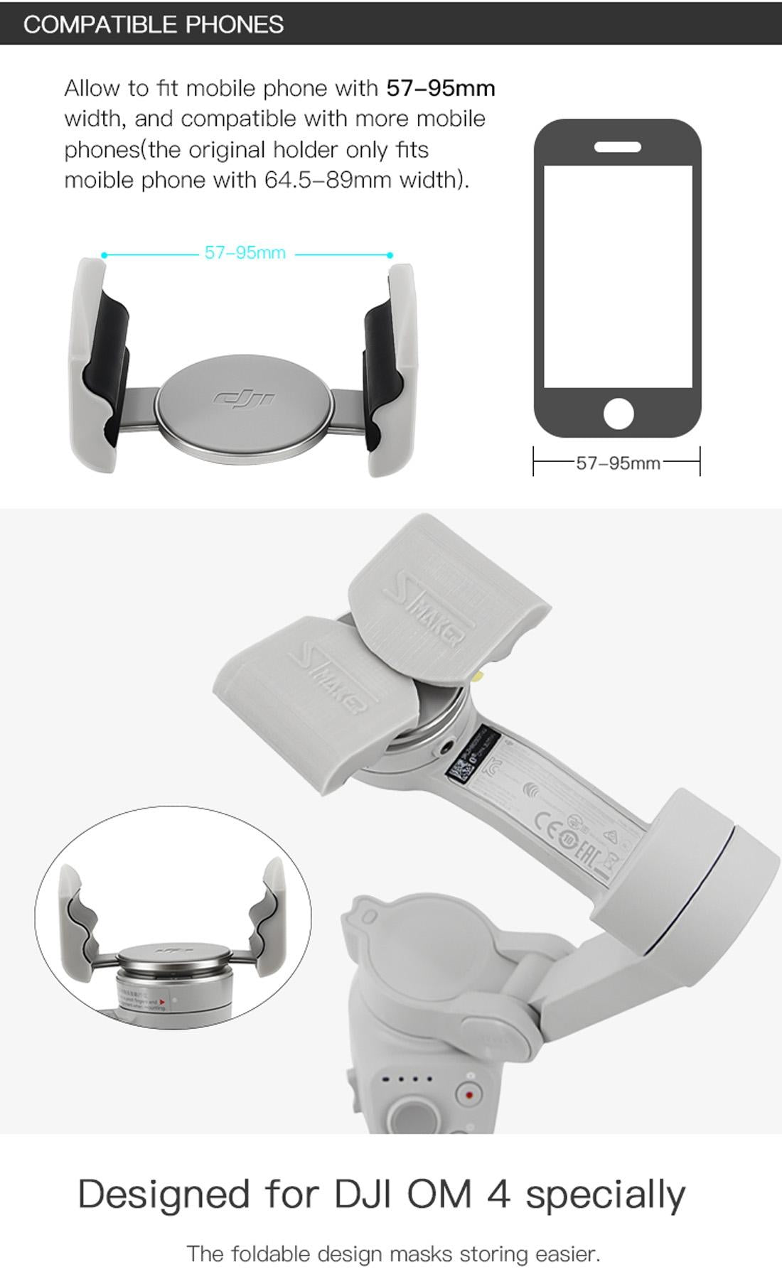 Quick Release Magnetic Buckle for Dji Om4 Gimbal 8