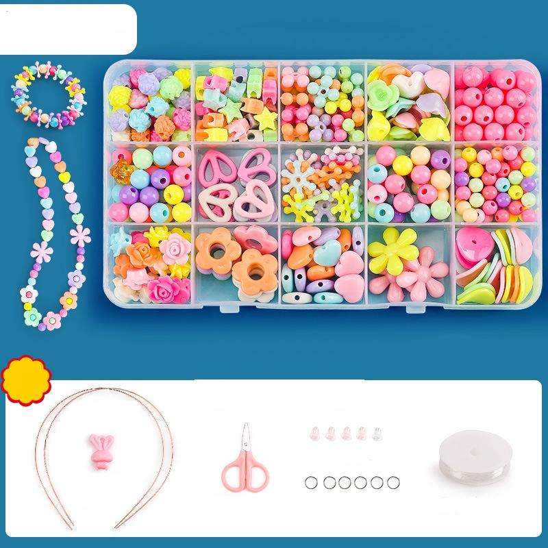 Diy Beaded Jewelry Set For Kids 15 Grids