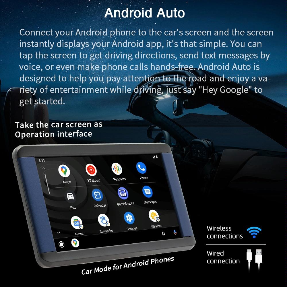 7 Inch Car Mp5 Player With Carplay & Tablet Monitor 5