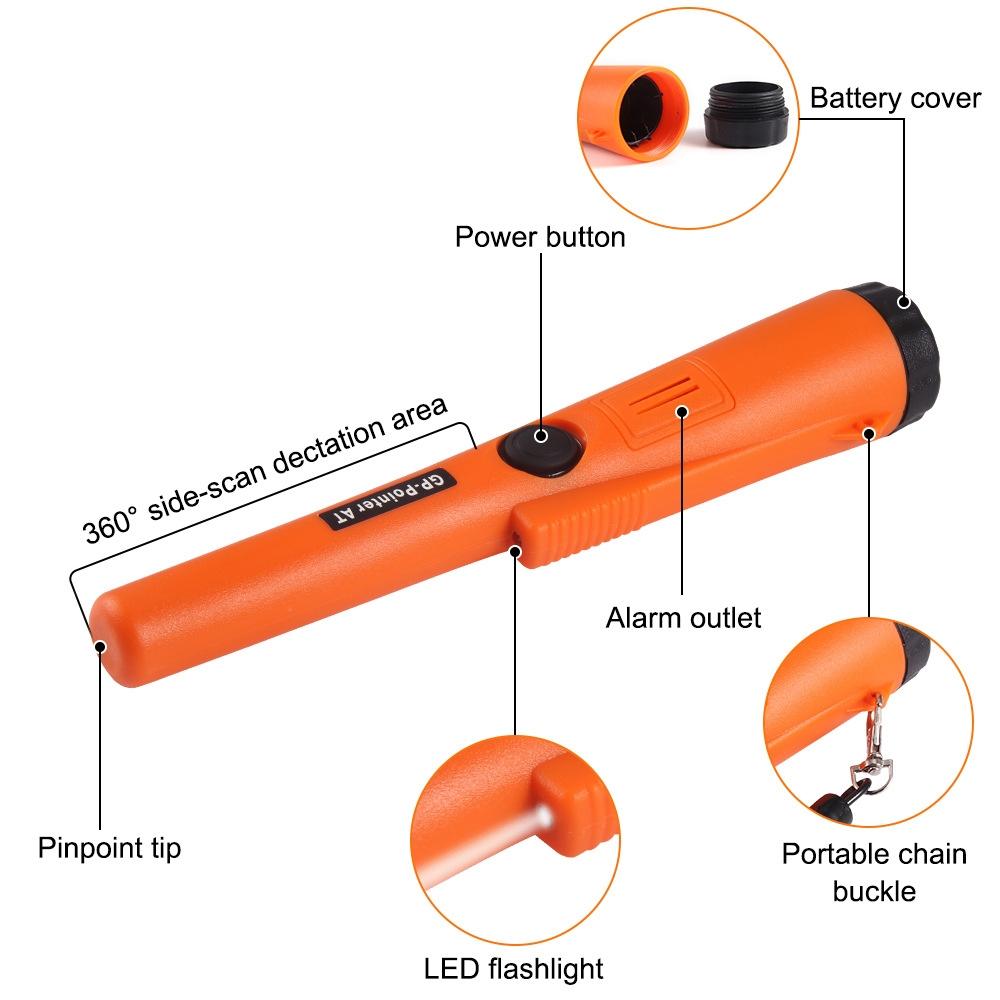 Waterproof Metal Detector with Positioning Rod - Gp-pointer 4