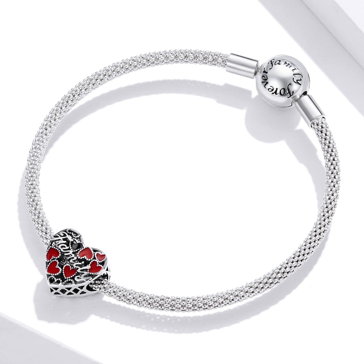 925 Sterling Silver Family Love Beads For Diy Bracelets & Necklaces 8