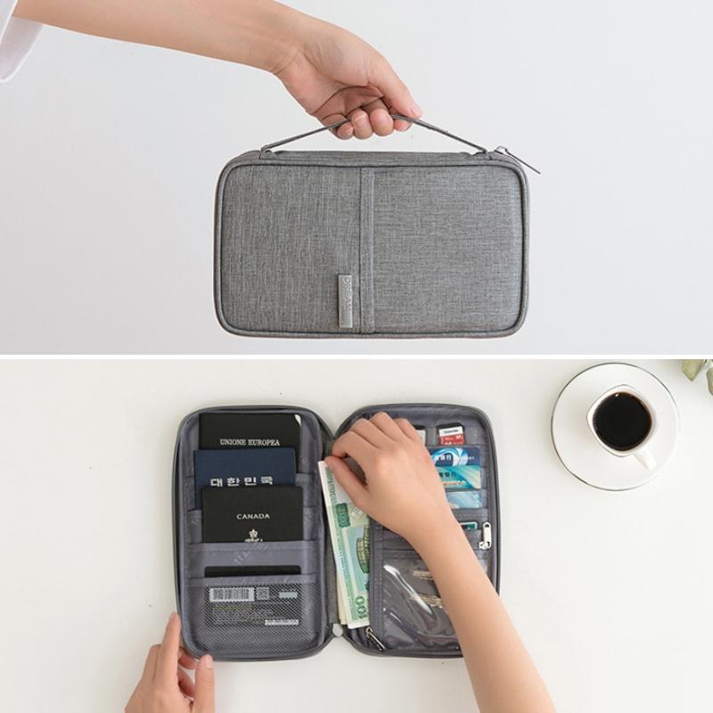 Waterproof Travel Document Bag Black Large - Navy Blue Small 7