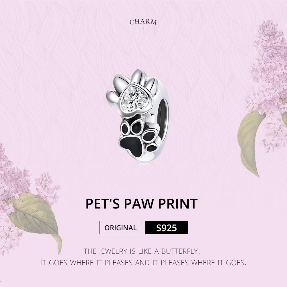 925 Sterling Silver Pet Imprint Beads For Diy Bracelets & Necklaces 4