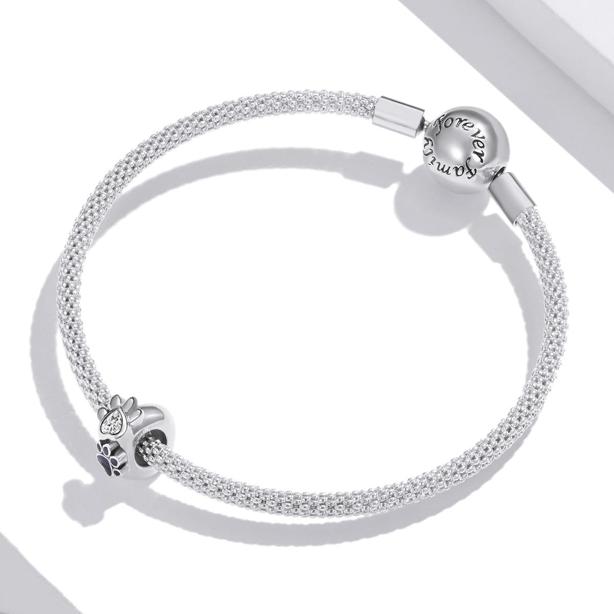 925 Sterling Silver Pet Imprint Beads For Diy Bracelets & Necklaces 8