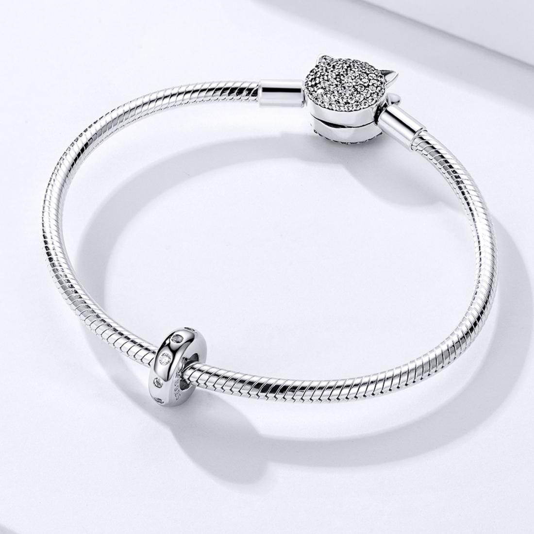 925 Sterling Silver Zircon Beaded Bracelet Accessories 8