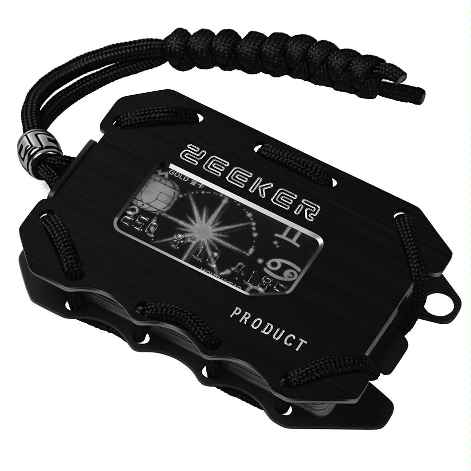 Rfid Metal Card Holder With Bottle Opener Gray Brushed Edc Wallet 4