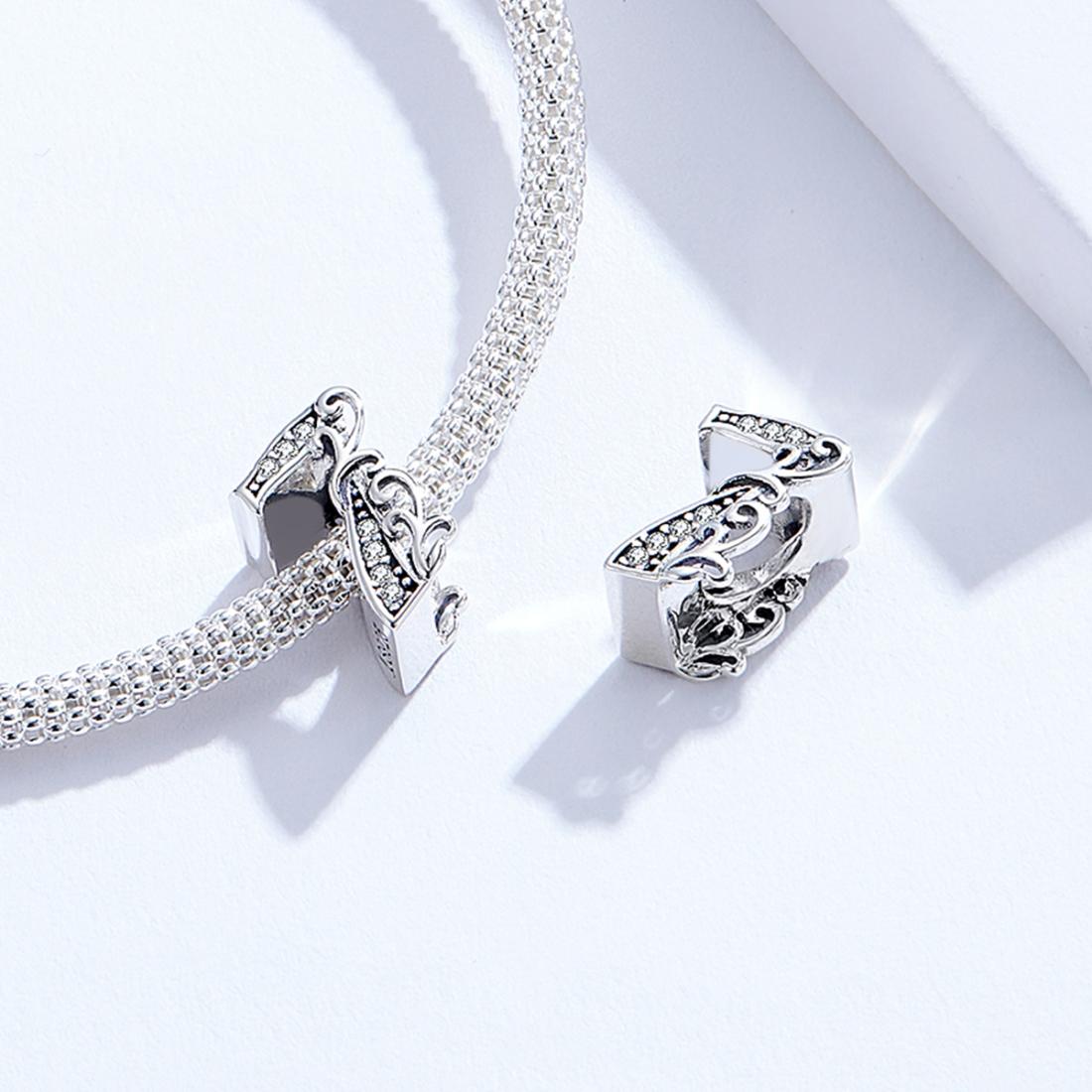 925 Sterling Silver Relief Number Series 0 9 Beads For Diy Bracelets And Necklaces Style - 7 6