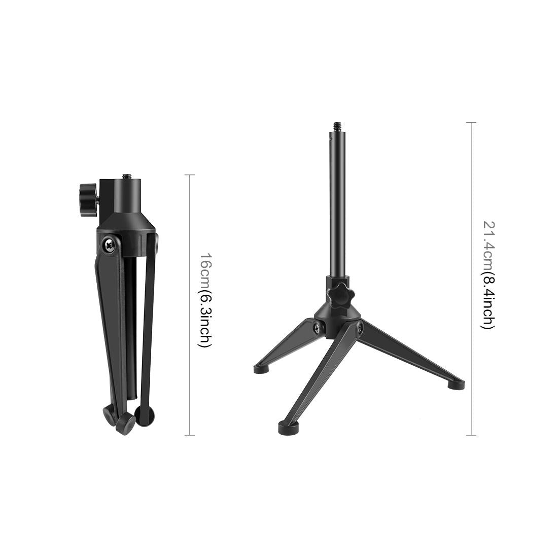 Adjustable Desktop Tripod Selfie Stick Holder - Compact 3