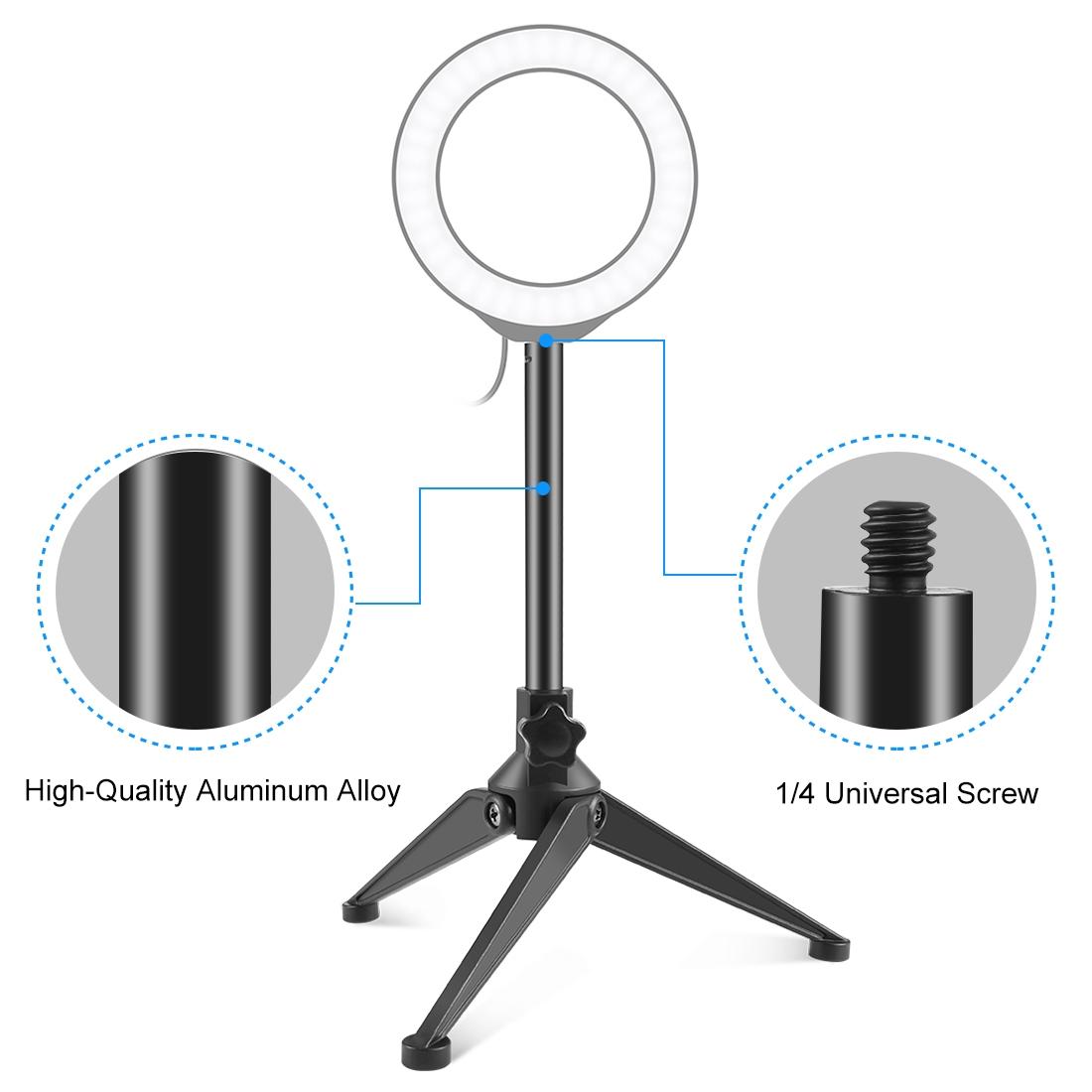 Adjustable Desktop Tripod Selfie Stick Holder - Compact 4