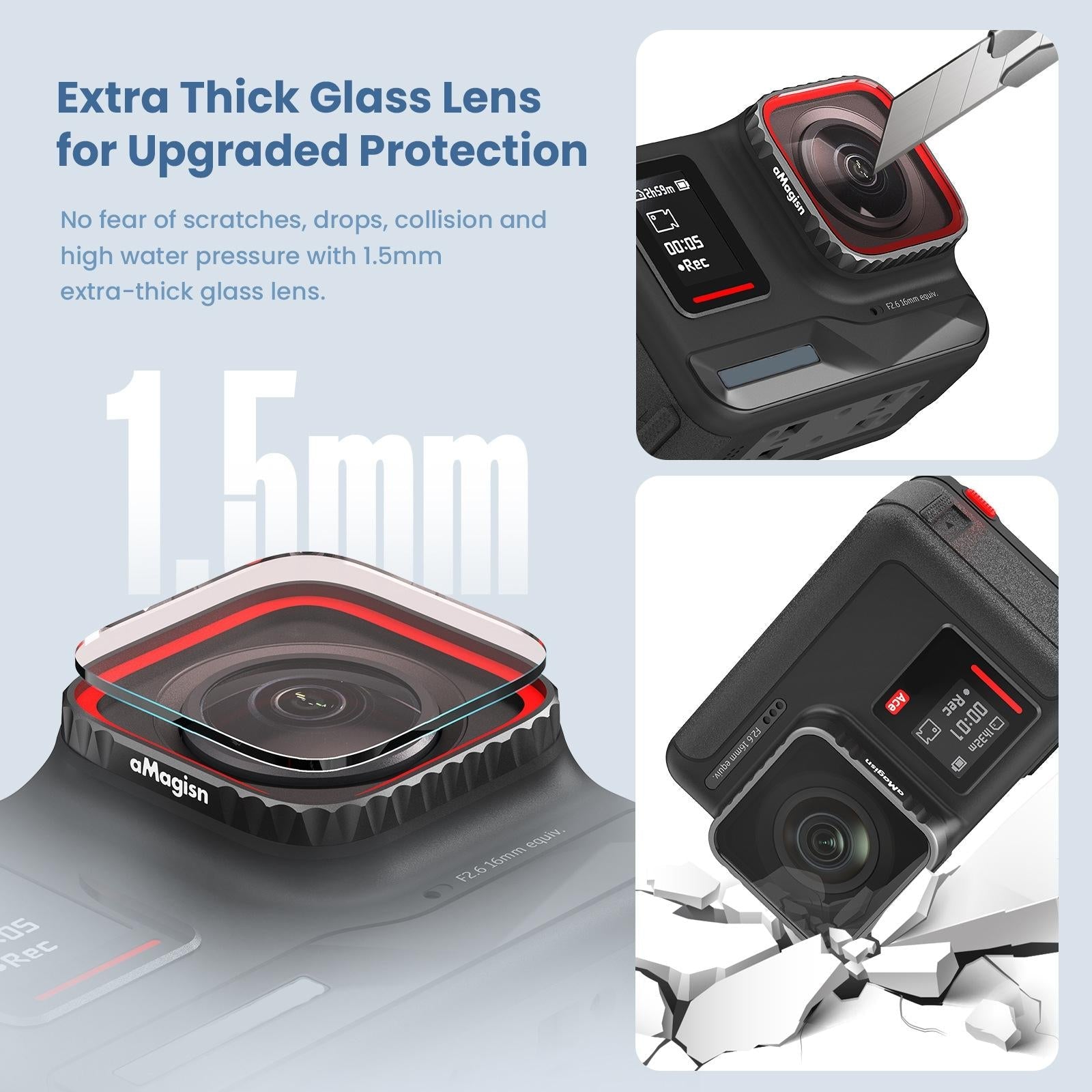 Waterproof Protective Goggles for Sports Camera - Magisn - For Insta360 Ace Nd8+Nd16+Nd32+Nd64 12