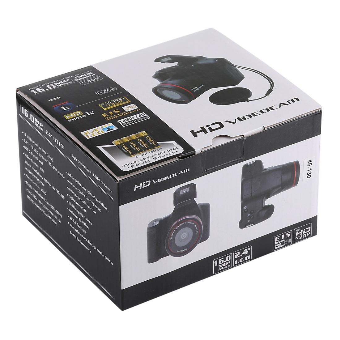 Hd Dv Slr Camera with 1.3mp 2.4 Lcd 720p Recording and Eis 9