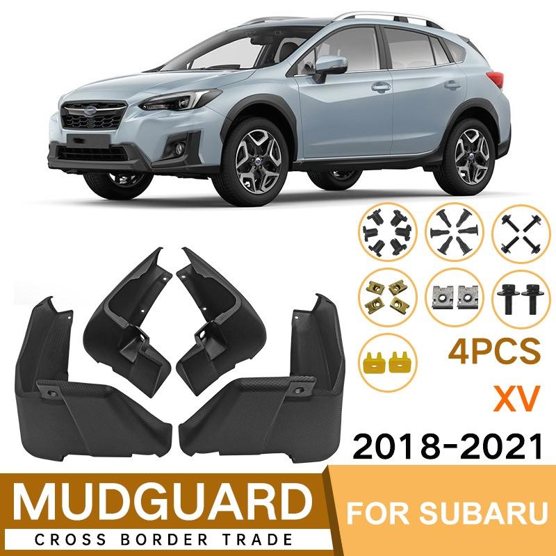 For Subaru Xv 2018-2021 4Pcs / Set Car Auto Soft Plastic Splash Flaps Fender Guard 3