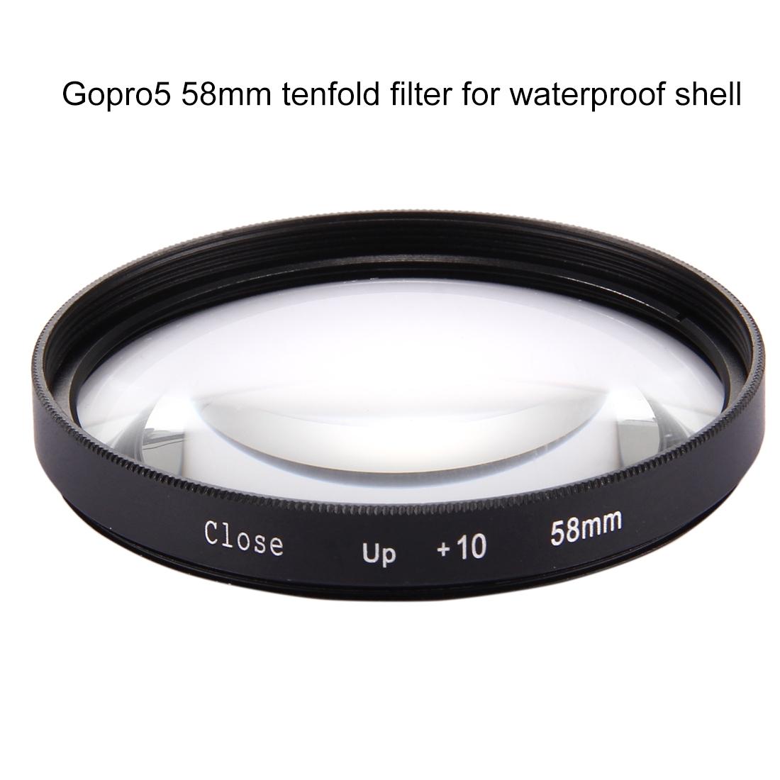 10x Close Up Lens Filter for Gopro Hero7 / 6 / 5 - 58mm Dual Function 5