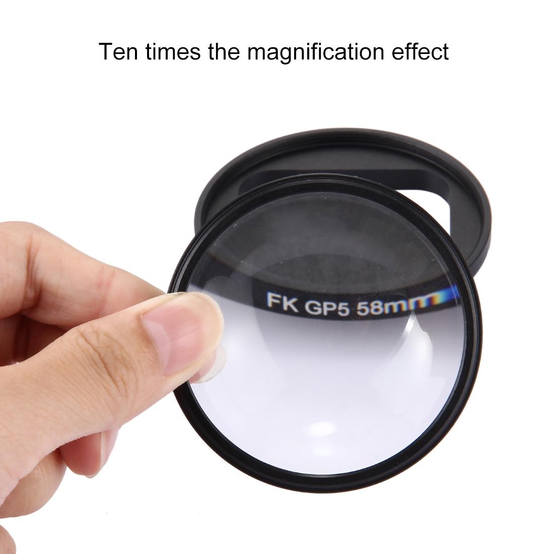 10x Close Up Lens Filter for Gopro Hero7 / 6 / 5 - 58mm Dual Function 7