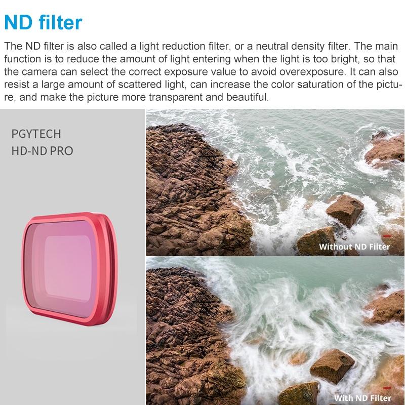 Professional Diving Lens Filter Set for Dji Pocket - Cpl / Nd8 / Nd16 8