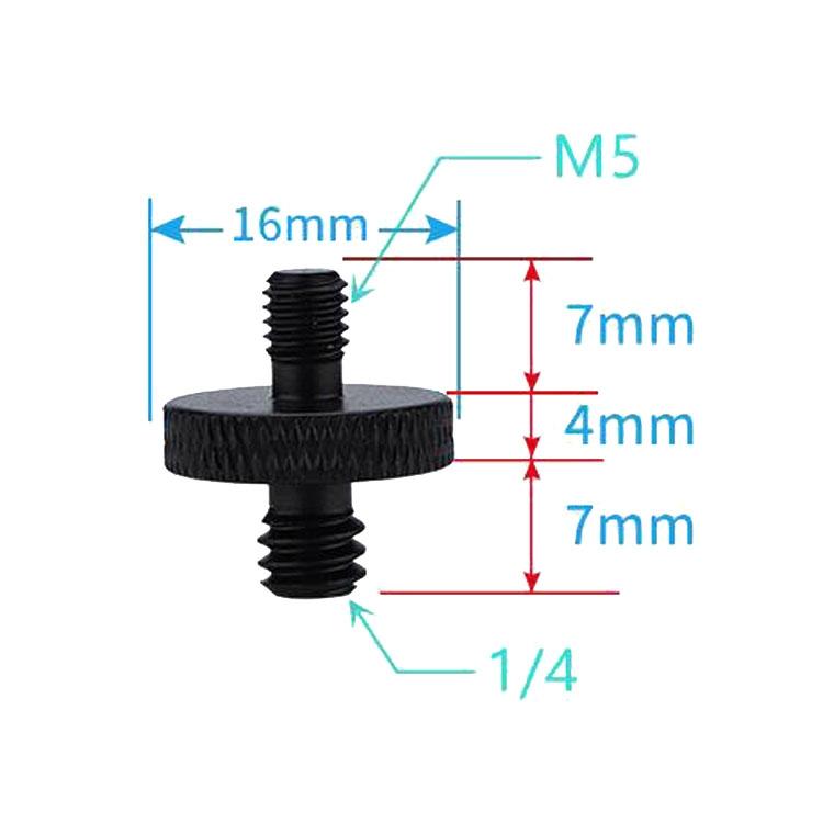 4-Piece A25 1 / 4 To M5 Male Screw Adapters 3