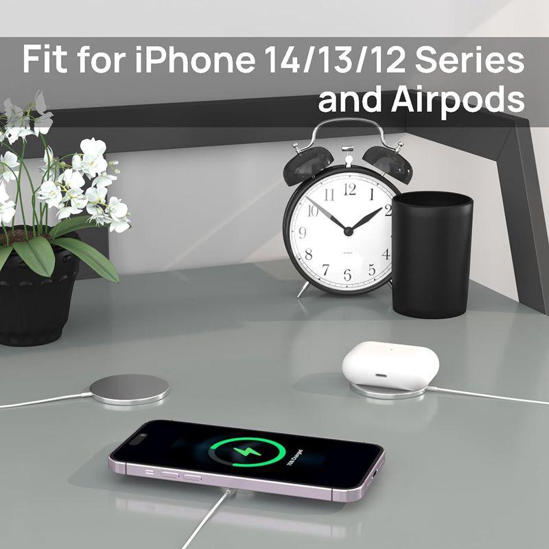 15W Magsafe Wireless Charger For Iphone / Airpods Pro 4