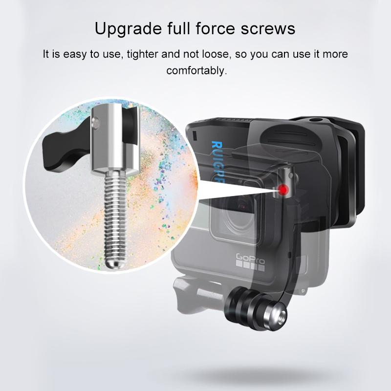 360 Degree J-type Backpack Mount for Gopro Dji and Action Cameras 5