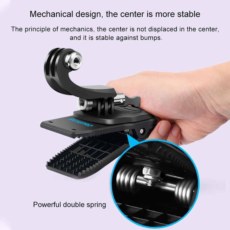 360 Degree J-type Backpack Mount for Gopro Dji and Action Cameras 6