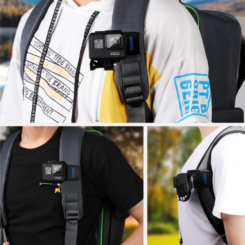 360 Degree J-type Backpack Mount for Gopro Dji and Action Cameras 8