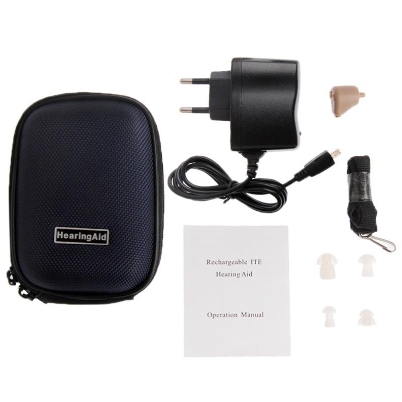 Rechargeable Ite Hearing Aid Sound Amplifier Volume Control 7