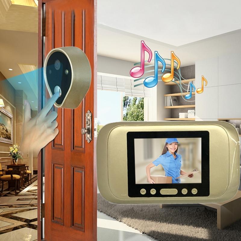 720P Hd Smart Peephole Viewer With 3.2 Led Display And Tf Card Support 32Gb Max 4