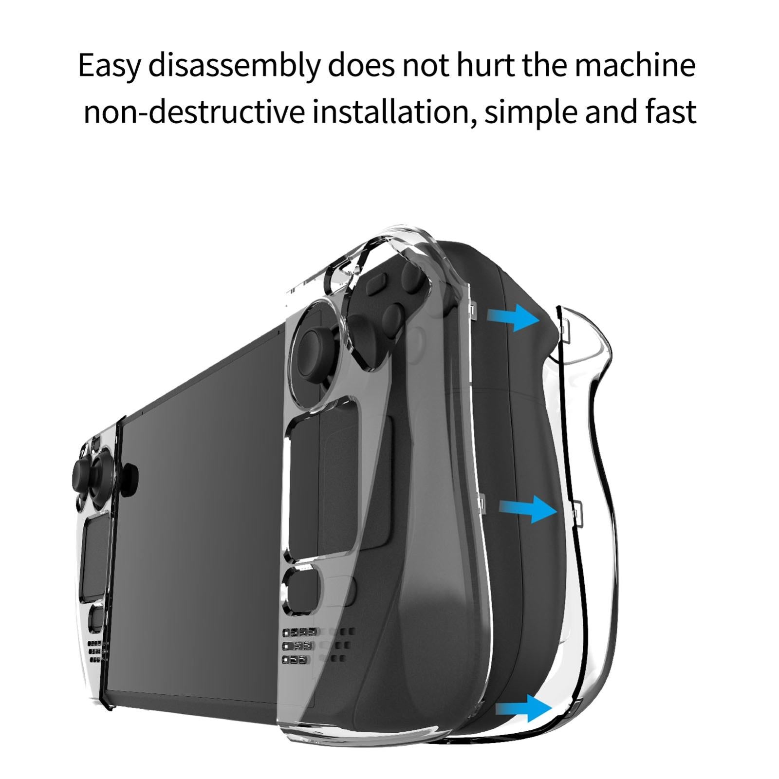 Crystal Hard Shell Case for Game Console - Split Design 4