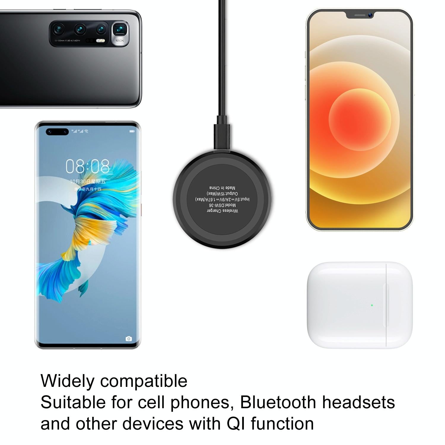 15W Fast Wireless Charger For Mobile Phones 3