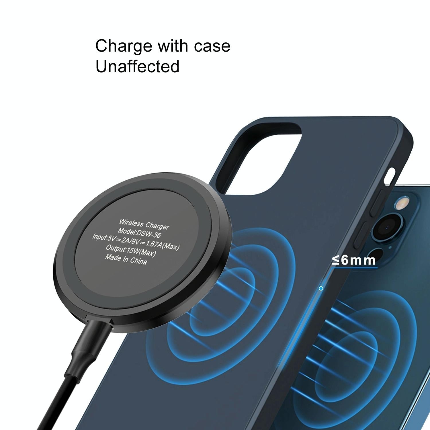 15W Fast Wireless Charger For Mobile Phones 6