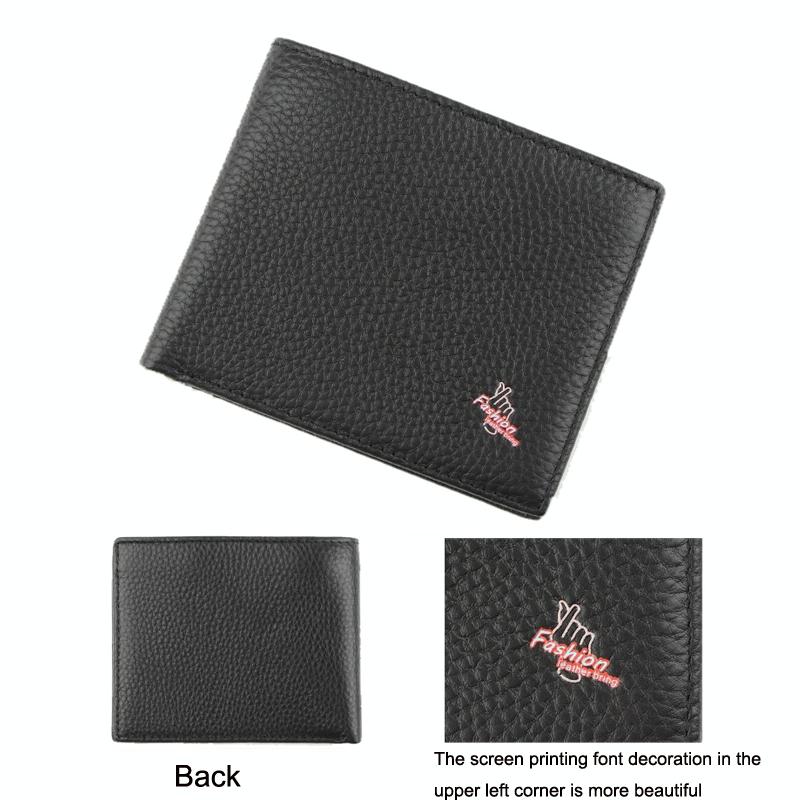 Rfid Men Short Wallet with Card Slots - Black 4