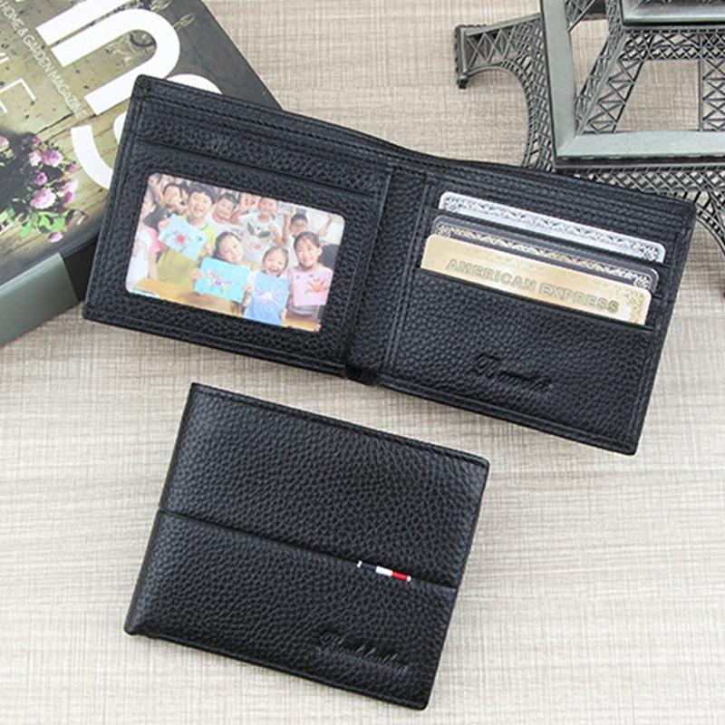 Rfid Men Short Wallet with Card Slots - Black 7