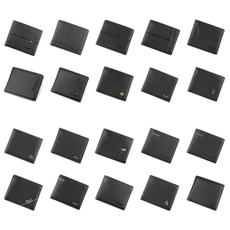 Rfid Men Short Wallet with Card Slots - Black 8