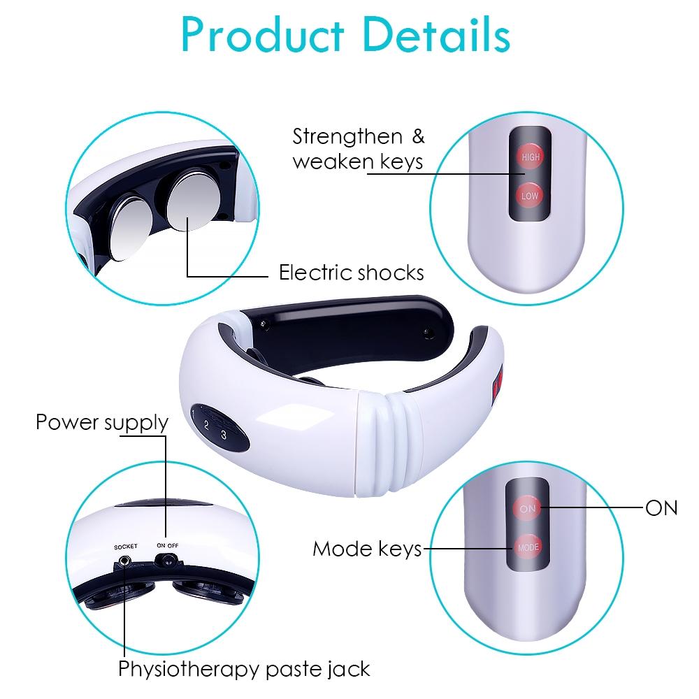 Portable Electric Neck Massager Battery Powered 7
