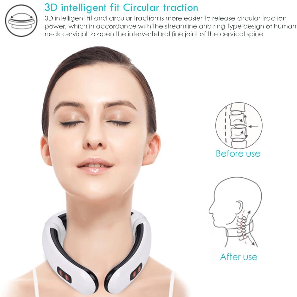 Portable Electric Neck Massager Battery Powered 8