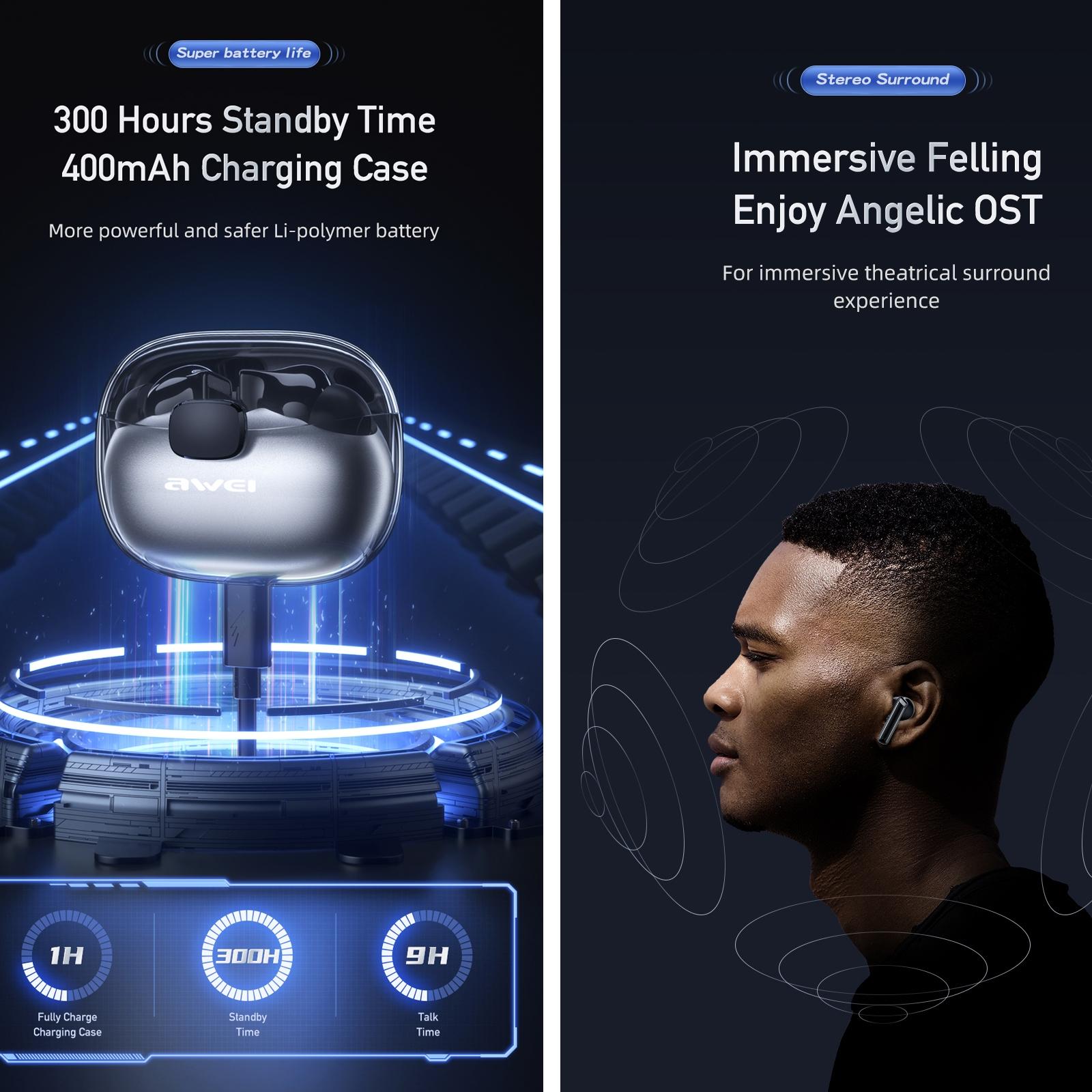 Wireless Gaming Bluetooth Earbuds - T52 3