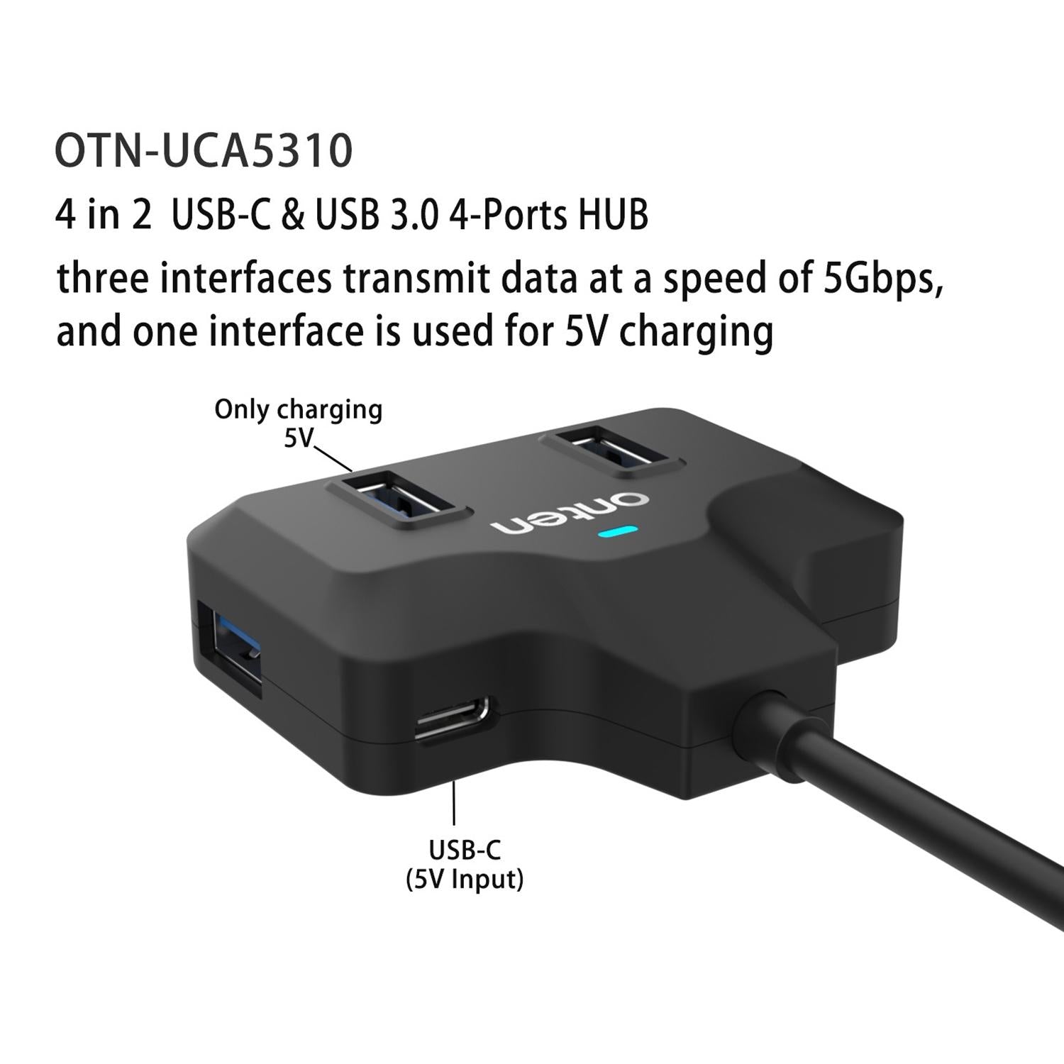 4-In-2 Usb-C / Type-C + Usb3.0 Docking Station 6