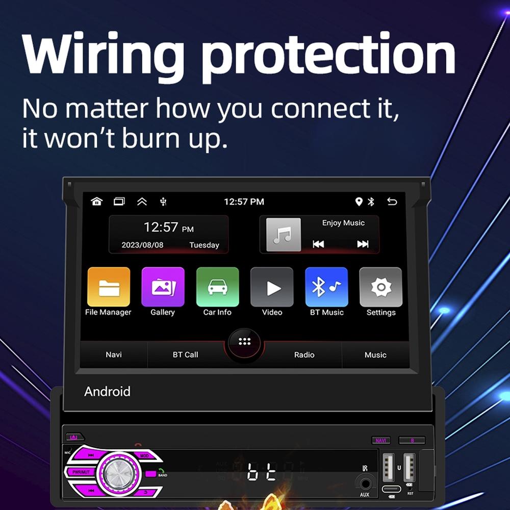 7 Inch Android Car Gps Navigation Bluetooth Stereo Radio Mirror Link Fm Wifi 5