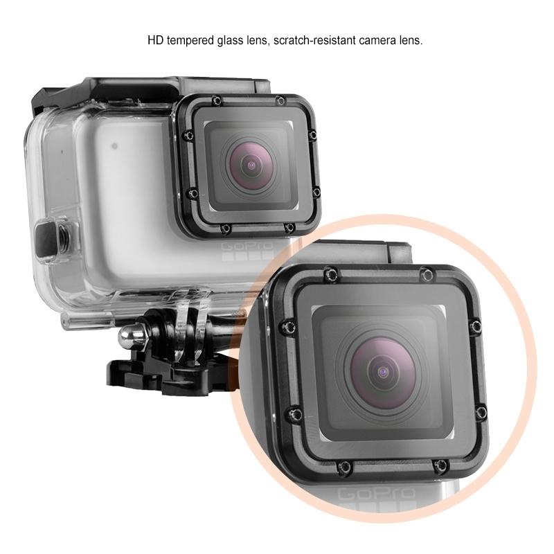 Waterproof Touch Back Cover for Gopro Hero7 - White / Silver 11