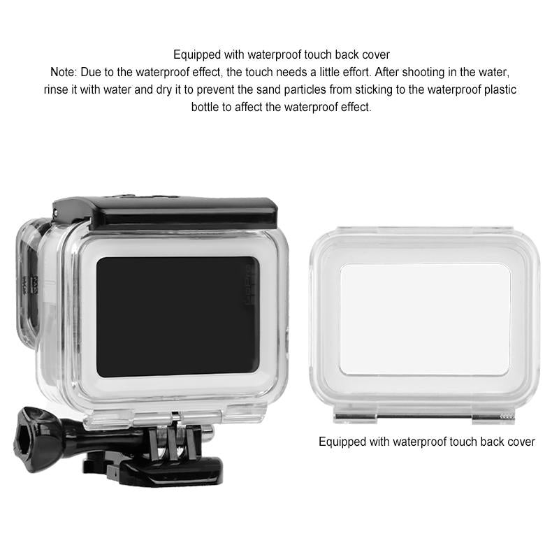 Waterproof Touch Back Cover for Gopro Hero7 - White / Silver 12